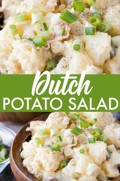 Dutch Potato Salad, Freeze Potatoes, Potatoes Ideas, Potato Salad Recipes, Simply Stacie, Potato Appetizers, Potatoe Salad, Creamy Potato Salad, Raw Potato