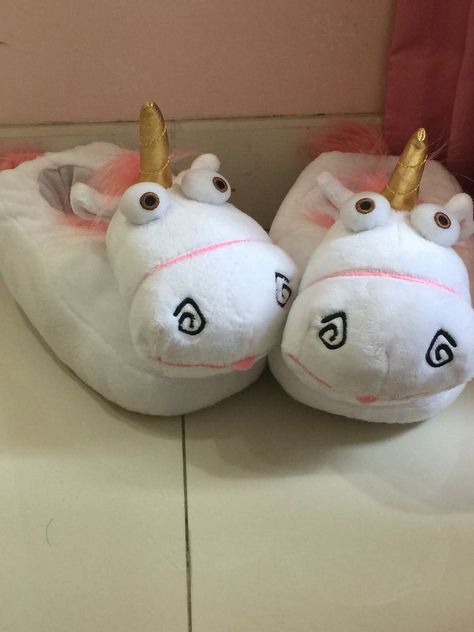 Silly Slippers, Plushie Slippers, Despicable Me Unicorn, Cartoon Slippers, Slippers Funny, Cool Slippers, Funny Slippers, Fun Slippers, Unicorn Slippers