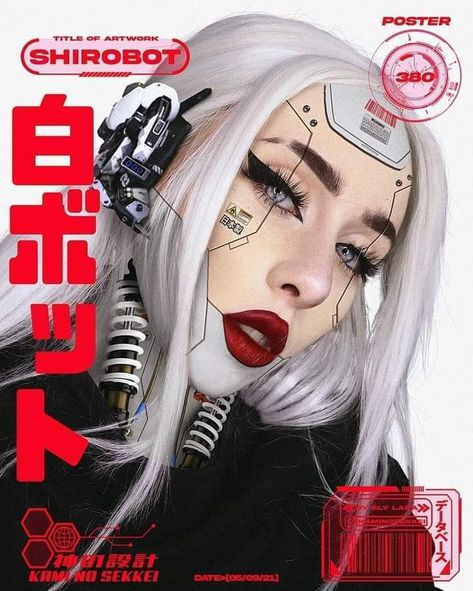 Robot Makeup, Cyberpunk Costume, Cyberpunk Makeup, Cyberpunk Cosplay, Cyberpunk Girl, Cyberpunk Aesthetic, Cyberpunk Fashion, Cyberpunk Style, Eye Makeup Art