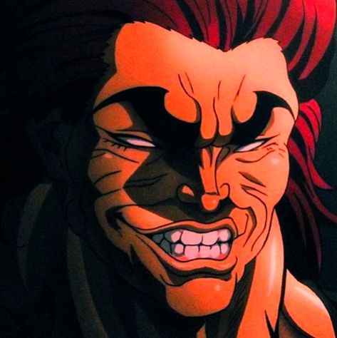 Yujiro Hanma Smile, Demon King Anime, Demon King, Amphibians, Gundam, Anime Fanart, Anime Character Design, Anime Drawings, Art Reference