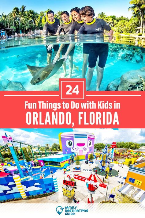 Orlando With Kids, Things To Do Orlando, Orlando Activities, Orlando Florida Vacation, Things To Do In Orlando, Florida Family Vacation, Legoland Florida, Orlando Family, Florida Travel Guide