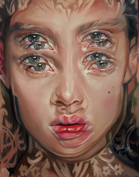 Alex Grant, Alex Garant, Modern Surrealism, Surreal Portrait, Double Vision, Gcse Art, Sketchbook Art, Wow Art, A Level Art