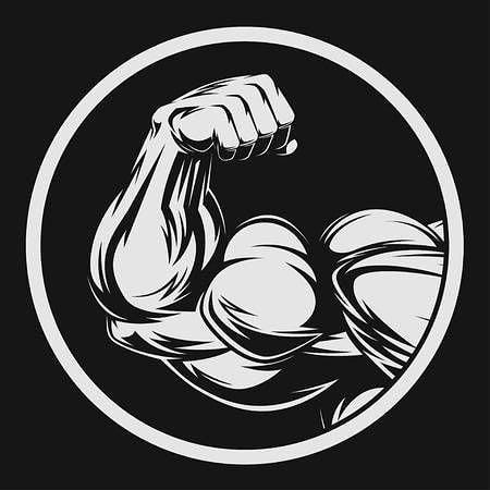 Muscles Illustration, Bodybuilder, Muscles, Gym, Black And White, White, Black