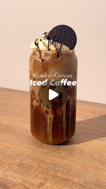 Oreo Iced Coffee, Cold Brew Recipe, Oreo Cream, Ice Coffee Recipe, Iced Latte, Coffee Recipes, Cold Brew, Coffee Drinks, Iced Coffee