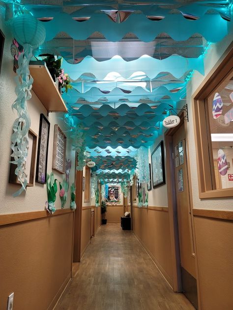 Under The Sea Hoco Theme, Under The Sea Hallway Theme, Under The Sea School Theme, Under The Sea Class Decoration, Under The Sea School Dance Theme, Under The Sea Hallway Decorations, Under The Sea Decor, Under The Sea Hallway, Ocean Theme School Hallway