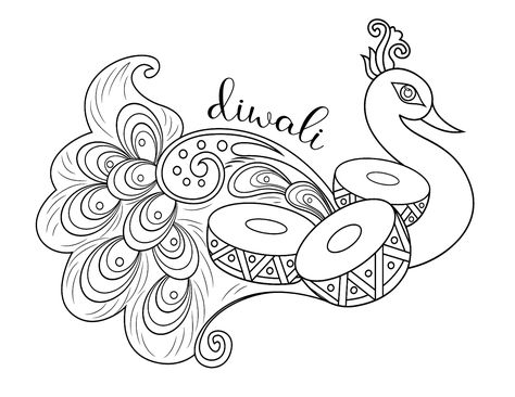 Ganesh Names, Tracing Design, Cartoons Animals, Peacock Coloring Pages, Sri Devi, Peacock Drawing, Wedding Symbols, Peacock Embroidery Designs, Peacock Embroidery