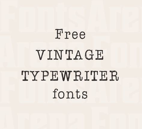 Free vintage typewriter fonts Old Fonts Vintage Alphabet, Vintage Typewriter Font Tattoo, Font Typewriter, Typewriter Font Logo, Vintage Typewriter Font, Typewriter Typography, Typewriter Fonts, Old Fonts Vintage, Vintage Font