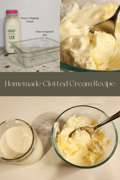 Easy Clotted Cream Recipe, Clotted Cream Recipe Easy, Clotted Cream Recipe, Clotted Cream Recipes, Devonshire Cream, British Foods, Tea Sandwich, Breakfast Sides Dishes, Coconut Macaroons Recipe