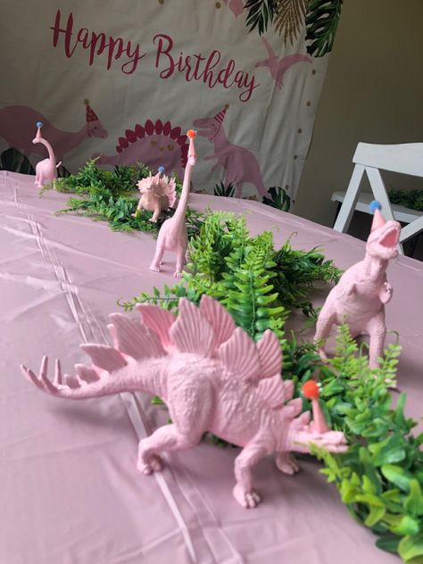 Girl Dinasour Birthday Party Ideas, Unicorn Dinosaur Birthday Party, 2 Rex Birthday Party Girl, Girl Three Rex Birthday Party, Dinosaur 4th Birthday Party Girl, 3 Rex Girl Party, Two A Saurus Birthday Girl, Pink Dinosaur Birthday Party, Dinosaur Birthday Ideas For A Girl