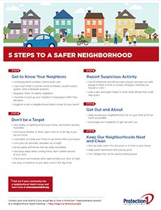 5 Steps to a Safe Neighborhood Download Neighborhood Newsletter, Active Citizenship, Emergency Preparedness Binder, Community Newsletter, Neighborhood Activities, Neighborhood Association, Community Safety, Neighborhood Watch, Safe Neighborhood