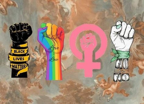 Gender Equality Poster, Cat Logo Design, Love Matters, Collage Art Projects, Youth Day, Pastel Grunge, Bedroom Wall Paint, Peace Art, Scrapbook Book