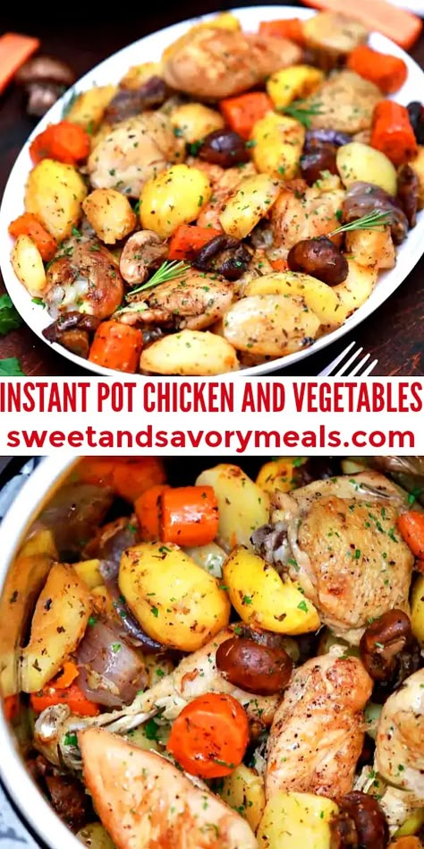 Ninja One Pot Meals, One Pot Recipes Chicken, Pressure Cooker Chicken And Vegetables, Instant Pot Chicken Vegetables, Ninja Foodi One Pot Meals Healthy, Health Instant Pot Recipes, Pressure Cooker Vegetables, One Pot Chicken And Vegetables, Crockpot Chicken And Vegetables Recipes