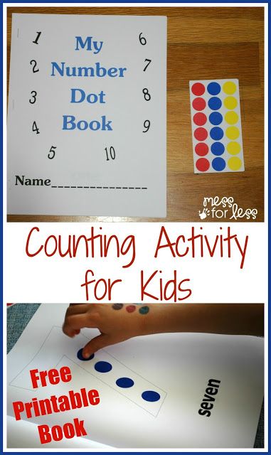 Preschool Numeracy, Letters Preschool, Free Math Printables, Number Book, Touch Math, Number Writing, Numbers Game, Counting Activity, Prek Math