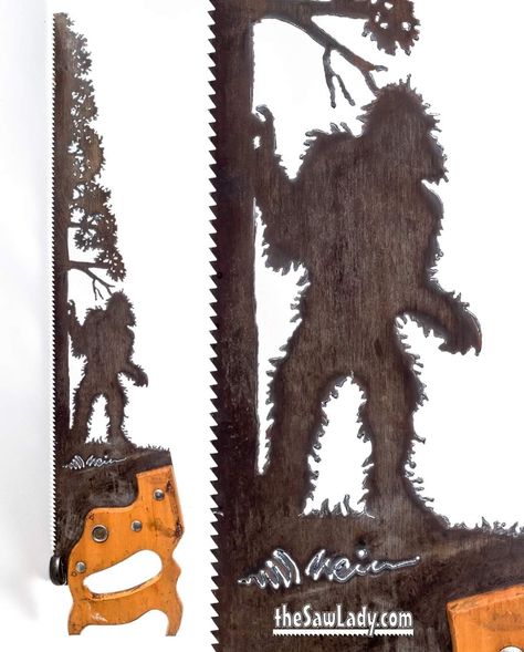 Tool Crafts, Quilt Frame, Bigfoot Pictures, Rustic Man Cave, Antique Hand Tools, Bigfoot Art, Finding Bigfoot, Scrap Recycling, Cow Decor