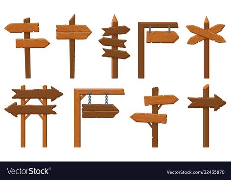 Wood Direction Signs, Arrow Signage, Direction Signs, Wooden Arrow, Frame Illustration, Wooden Arrows, Arrow Signs, Directional Signs, Sign Post