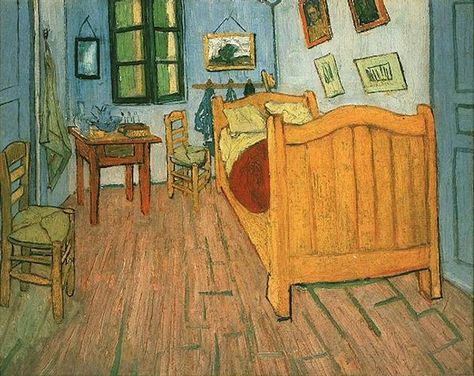 Camera da Letto Vincent van Gogh - Quarto em Arles – Wikipédia, a enciclopédia livre Bedroom In Arles, Vincent Willem Van Gogh, Intermediate Colors, Vincent Van Gogh Paintings, Arte Van Gogh, Gallery Artwork, Van Gogh Museum, Josef Albers, Van Gogh Paintings