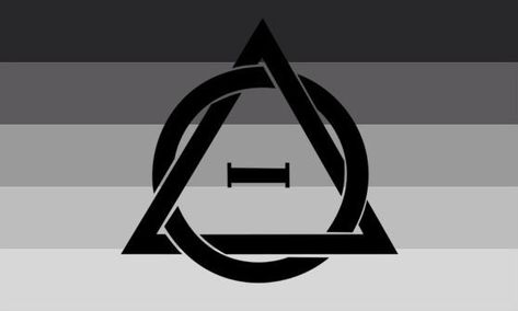 a 5-striped flag. the colors in order from the top are a gradient from black to pastel grey, with a black emblem of the therian synbol in the middle. Wolf Therian, Poo Poo, Pee Pee, A Wolf, On Tumblr, Flag, Tumblr, Black