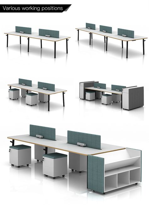 Office desk Workstation- Modern office furniture workstation desk Office Working Table Design, Open Office Workstations Design, Modern Office Desk Design Ideas, Small Modern Office Ideas, Office Desk Designs Business, Office Work Station Design, Work Stations Office Design Modern, Office Workstations Design Interiors, Office Workstations Design