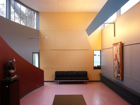 AD Classics: AD Classics: Villa Roche,© Rory Hyde Le Corbusier Color Palette, Le Corbusier Bathroom, Le Corbusier Interior, Corbusier Interior, Le Corbusier Architecture, Colour Architecture, Timeless Interior, Santiago Calatrava, Frank Gehry