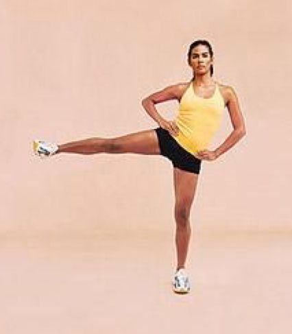 Standing side leg raises: 3 sets 12 reps Workout Hips, Side Leg Raises, Lying Leg Lifts, Thigh Toning Exercises, Exercise Physiologist, Leg Raise, Hip Problems, Slim Hips, Hip Muscles