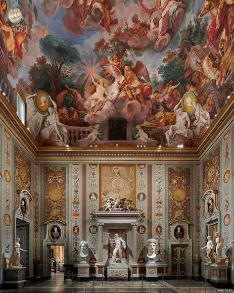 Study Abroad Rome, Borghese Gallery, Rome Italy Aesthetic, Galleria Borghese, Luxury Ceiling Design, Academia Aesthetics, Europe Photos, Italy Aesthetic, Roman Art