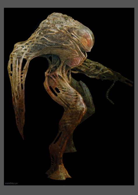 Organic Armor, Edge Of Tomorrow, Beast Creature, Concept Art World, Organic Art, Creature Artwork, Alien Concept, Giant Monsters, Alien Concept Art