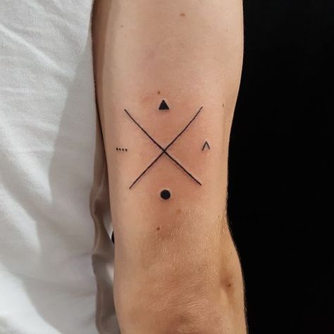 2024's Top Minimalist Tattoos: Symbols of Strength & Style Family Tattoos For Men Symbolic, Tattoos Symbols, Warrior Shield, Minimalist Tattoo Meaning, Small Neck Tattoos, Matching Friend Tattoos, Small Matching Tattoos, Unique Small Tattoo, Small Forearm Tattoos