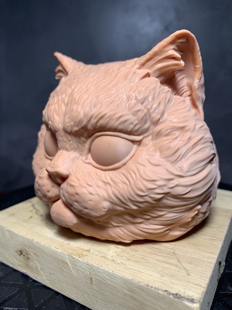 Cat Clay, Uv Paint, Stl File Format, 3d Cakes, 3d Sculpture, Animal Sculpture, Cat Statue, Clay Sculpture, Cat Cat