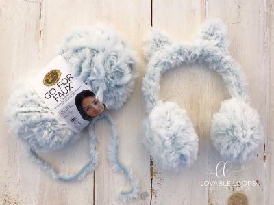 Hygge Fur Yarn Crochet Patterns, Go For Faux Yarn Crochet Patterns, Earmuff Crochet Pattern, Faux Fur Crochet Pattern, Fur Yarn Crochet Patterns, Earmuffs Crochet Pattern, Earmuff Crochet, Headphones Crochet, Earmuffs Crochet