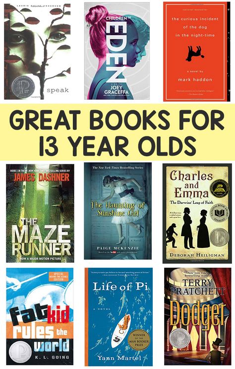 Books for 13 Year Olds - Boys and Girls - Lots of great recommendations Funny Books, Middle School Books, The Best Books, Book Suggestions, Books For Boys, Parenting Teens, Best Books, School Reading, Ya Books