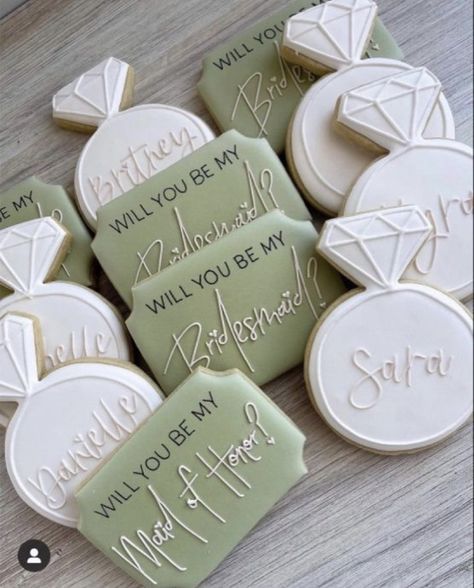 Bridesmaids Cookies, Bridesmaid Cookies, Bridesmaid Proposal Diy, Bridesmaid Proposal, Sugar Cookie