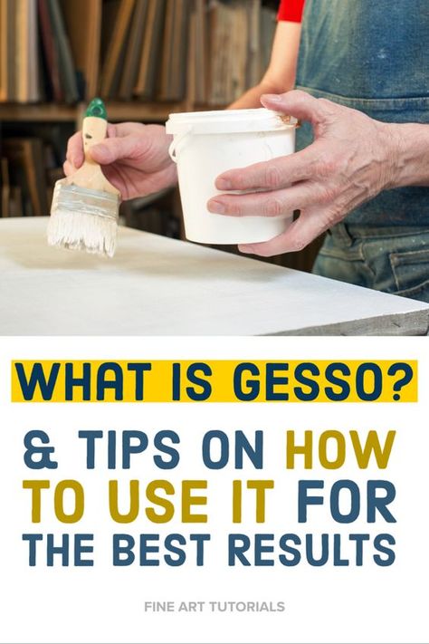 What is gesso and how do you use it? Find more information about what gesso is, the type of gesso you should use and how to prime a surface to get the best possible results. #gesso #whatisgesso #paintingtutorials #surfacepriming #canvaspriming #canvasprep #canvaspreparation Gesso Diy How To Make, Gesso Board Painting, How To Gesso A Canvas, How To Make Gesso For Canvas, What Is Gesso Used For, How To Use Gesso On Canvas, How To Use Gesso, How To Make Gesso, Diy Gesso