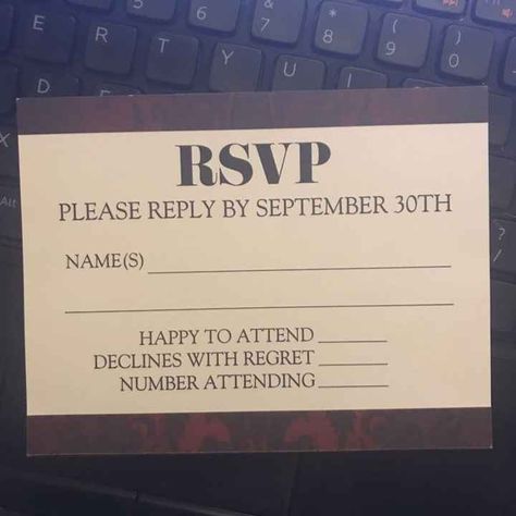 How to diy rsvp Cards | Weddings, Do It Yourself | Wedding Forums | WeddingWire Diy Rsvp Wedding Cards, When To Rsvp For Wedding, Rsvp Wedding Cards Wording, Rsvp Wedding Cards With Guest Names, Diy Rsvp Cards, Rsvp Wedding Cards Wording Online, Rsvp Song Request Card, Wedding Details Card Rsvp Online, Do It Yourself Wedding