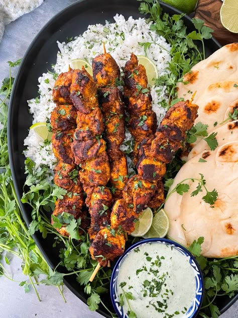 Chicken Tikka Kebab Skewers, Chicken Tikka Skewers, Indian Skewers, Chicken Tikka Marinade, Tandoori Marinade, Make A List, Chicken Tikka Masala, Chicken Skewers, Chicken Tikka