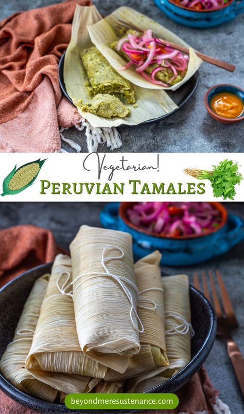 Peruvian Tamales Peruvian Tamales, Tamale Recipe, Meatless Recipes, Meat Free Recipes, Vegan Soup Recipes, Lentil Recipes, Trending Recipes, Vegetarian Soup, Best Side Dishes