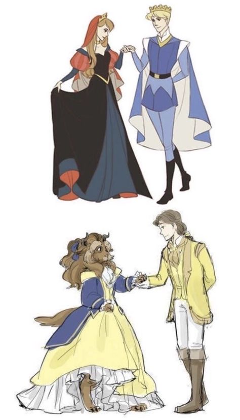 Disney Fan Comics, Genderbent Disney Princesses, Genderbend Disney Princesses, Disney Princess Redesign, Genderbend Princesses, Disney Princess Genderbend, Ship Drawing Poses Cute, Disney Princesses Fanart, Gay Disney Princesses