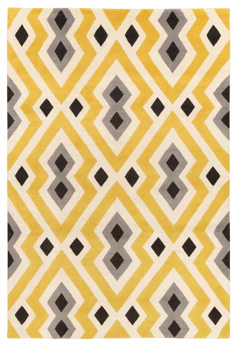 jonathan adler "syrie yellow" Motif Art Deco, Design Textile, Rug Company, Jonathan Adler, Pattern Play, Pretty Patterns, Patterned Carpet, Mellow Yellow, Art Deco Design