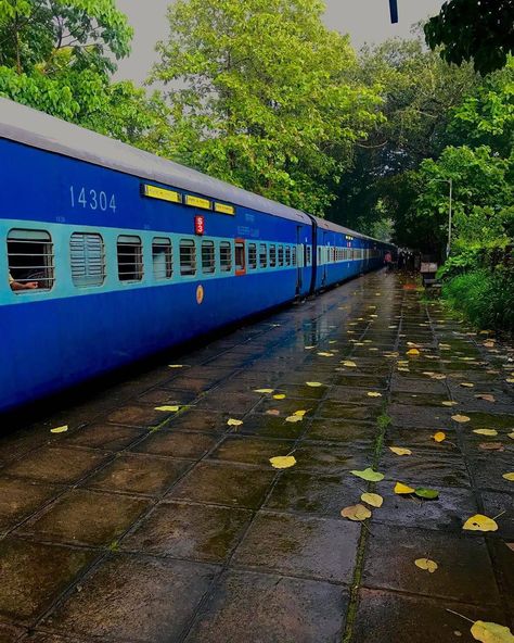 Indian Railways Never Stop on Instagram: “Malgudi-esque railway scene from the sleepy town in North Kerala. 📷@mudh.haneefa . . . #indianrailways #kerala #nammakarnatakaphotographers…” Train Images Indian, Indian Railways Photography, Indian Train Aesthetic, Train Pic, Indian Town, Indian Nature, Indian Railway Train, Train Images, Train Aesthetic