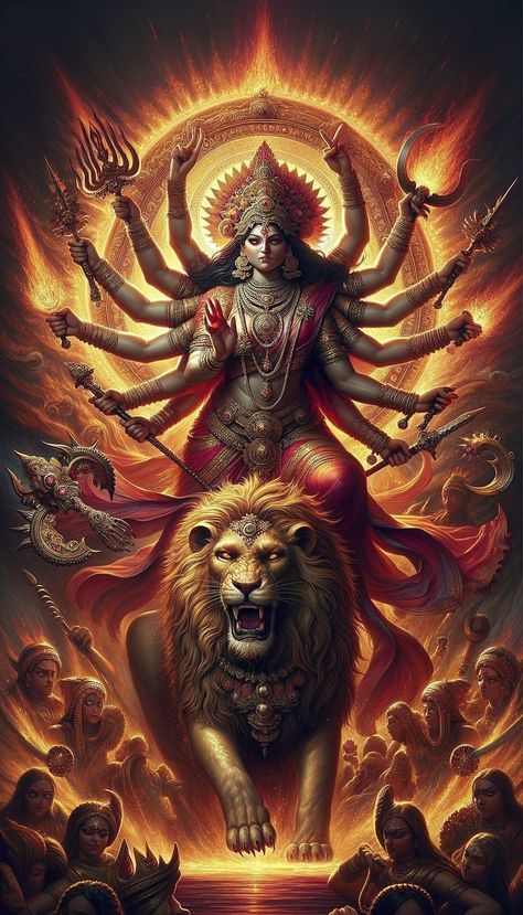 Navratri Godess Images, Godess Durga Wallpapers, Devi Durga Wallpaper, Navratri Maa Durga Image, Vishnu Lakshmi Images, Brahma Saraswati, Lakshmi Devi Images, Navratri Painting, Devi Kali