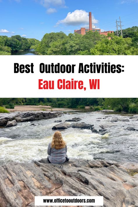 Head to Eau Claire, WI to get your fill of fun outdoor activities. The city has tons of offerings from kayaking routes and beautiful bike paths to state parks and river tubing trips. eau claire wisconsin | outdoor travel | outdoor adventures | us travel | summer roadtrips | summer destinations | explore more | explore outdoors Things To Do In Eau Claire Wi, River Tubing, Wisconsin State Parks, Eau Claire Wisconsin, Bucket List Vacations, Tubing River, Fun Outdoor Activities, Cycle Ride, Community Park