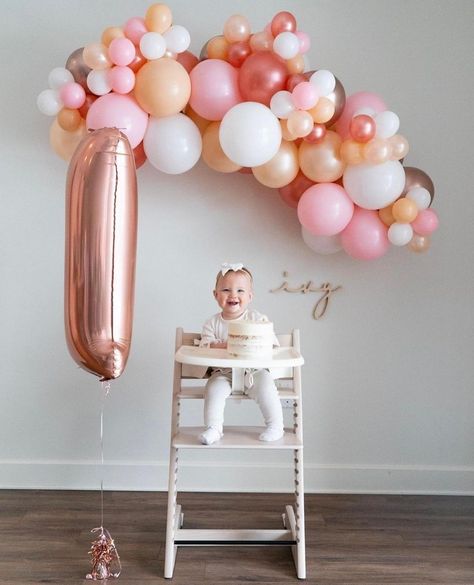 High Chair Balloons 1st Birthday, High Chair Balloon Garland, First Birthday Girl Balloons, Small Balloon Garland, 1st Birthday Balloon Garland, First Birthday Balloon Arch, First Birthday Balloons, 1st Birthday Balloons, Farm Themed Birthday Party