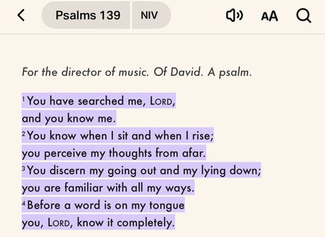 Aesthetic Bible Apps, Bible App Aesthetic, Bible App Verses, Highlighted Bible Verses, Psalm 38, Psalms 139, App Aesthetic, Bible Board, Soap Bible Study