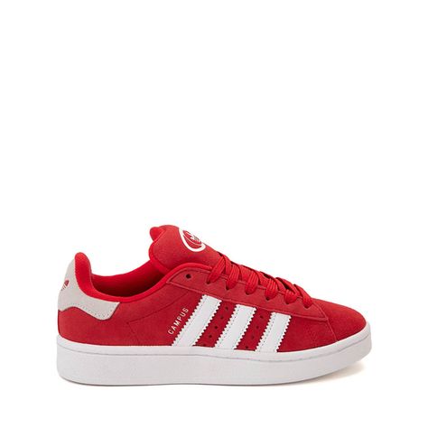 Red Campus 00s, Shoes To Get For Christmas, Red Adidas Campus, Colored Adidas, Red Adidas Shoes, Shoe List, Campus Adidas, Shoe Size Chart Kids, Preppy Shoes