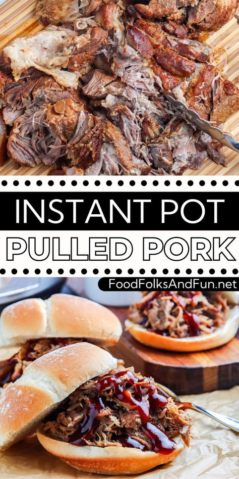 Cooking this pulled pork in the Instant Pot is a game-changer! The Instant Pot’s pressure-cooking method is magical! Pulled Pork Slaw, Pulled Pork Instant Pot Recipe, The Best Pulled Pork, Best Pulled Pork, Instant Pot Pulled Pork, Carolina Pulled Pork, Pressure Cooker Pork, Bbq Pulled Pork Sandwiches, Easy Pulled Pork