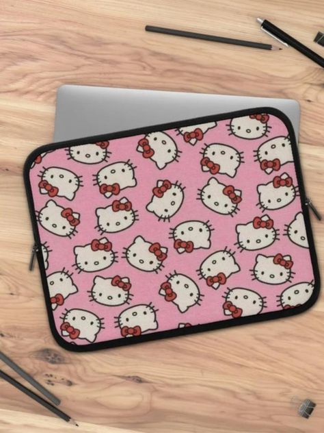 Introducing the ultimate protection for your laptop - our sleek and stylish Hello Kitty laptop sleeve! Made with premium materials, our sleeve offers superior cushioning to keep your device safe from scratches, dings, and accidental drops. Hello Kitty Laptop, Macbook Air Case, Macbook Pro Case, Laptop Case, My Melody, Laptop Computers, Macbook Air, Laptop Sleeve, Macbook Pro