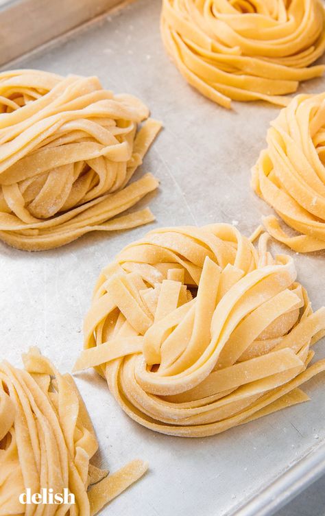 This gluten-free pasta will blow your mind. Get the recipe from Delish.com. #pasta #glutenfree #recipes #delish #dishes #homemade #dinner #best Homemade Gluten Free Pasta, Pasta From Scratch, Homemade Gluten Free, Gluten Free Recipes For Dinner, Gluten Free Dinner, Gluten Free Pasta, Foods With Gluten, Gluten Free Cooking, Linguine