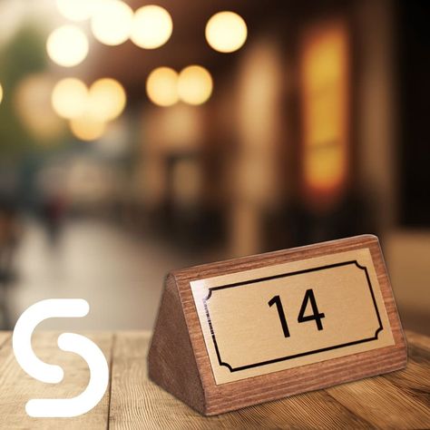 Wooden Table Numbers – Smart Hospitality Supplies Table Numbers Restaurant, Table Front View, Table Numbering, Real Wood Table, Wood Table Numbers, Wooden Table Numbers, Front View, Wooden Table, Seating Arrangements