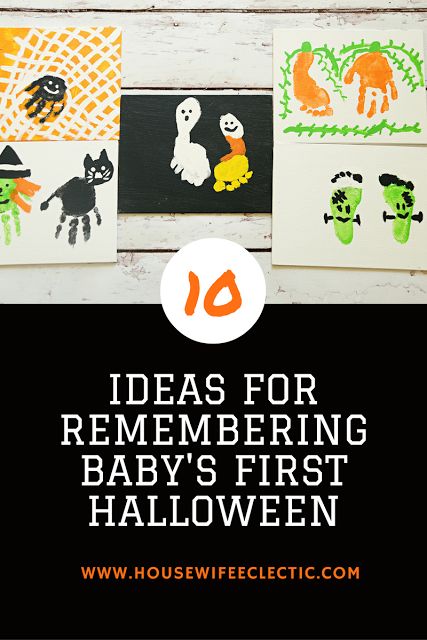 Housewife Eclectic: 10 Ways to Remember Baby's First Halloween First Halloween Crafts, Hand Print Crafts, Print Crafts, Babys 1st Halloween, Infant Formula, Baby First Halloween, Handprint Crafts, Halloween Party Favors, Halloween Crafts For Kids