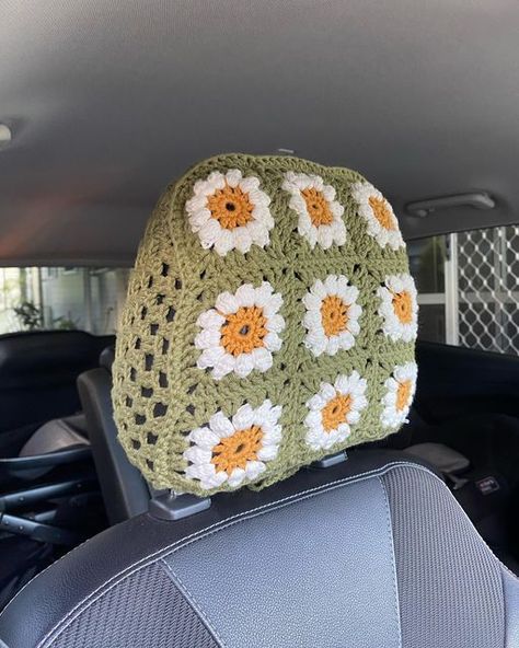 Crochet designer on the Sunny Coast ☀️ on Instagram: "CLOSED 🌟 PATTERN TESTERS NEEDED 🌟 If you would like to test my crochet HEAD REST COVER pattern, the application is in the link in my bio. Looking for around 10 testers and will hopefully choose over the next couple of days. 💕 Seat belt cover pattern now ready for purchase on ribblr!" Car Seat Headrest Crochet Cover, Seatbelt Crochet Cover, Crochet Car Seat Belt Cover, Crochet Headrest Cover Pattern, Car Headrest Cover Crochet, Crochet Seat Belt Cover Free Pattern, Crochet Car Seatbelt Cover, Things To Crochet For Your Car, Crochet Headrest Cover Free Pattern