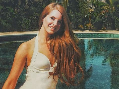 Lana Del Rey, Blue Jeans, A Woman, Paradise, Hair, On Instagram, Blue, White, Instagram